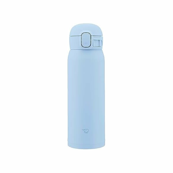 【5個仕掛ける】象印マホービン ZOJIRUSHI 吸い筒 シームレスせん 480ml ワンタッチ ステンレスマグ エアリーブルー パッキン交ぜ合わせるで洗うのは3点だけ SM-WS48-AM 高品質