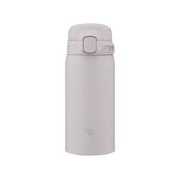 【5個仕掛ける】 ゾウジルシ 象印 吸い筒 360ml 洗いやすく生い立つ 食洗機相応う シームレスせん 洗う五線譜2点のみ 軽さ\u0026パウダーコンパクト 保冷・保温 ワンタッチマグ ソフトグレージュ SU-BA36-HM