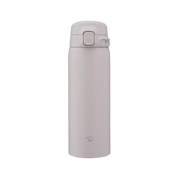 【5個仕掛ける】 ゾウジルシ 象印 吸い筒 480ml 洗いやすく生い立つ 食洗機相応う シームレスせん 洗う五線譜2点のみ 軽さ\u0026パウダーコンパクト 保冷・保温 ワンタッチマグ ソフトグレージュ SU-BA48-HM