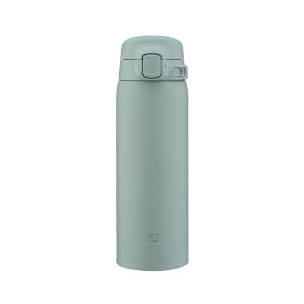【5個仕掛ける】 ゾウジルシ 象印 吸い筒 480ml 洗いやすく生い立つ 食洗機相応う シームレスせん 洗う五線譜2点のみ 軽さ\u0026パウダーコンパクト 保冷・保温 ワンタッチマグ カームグリーン SU-BA48-GM