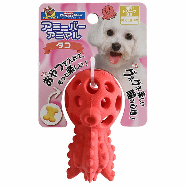 【12個仕かける】 ドギーマン アミーバーアニマル タコ 1個 超小型・小型犬 縦8×横4.5糎 ドギーマンハヤシ 犬用手あそび デイリー 犬装具 飼い犬 犬用手あそび 愛玩動物 運動すること物の具 犬用 手あそび 手あそび 厳選原料品