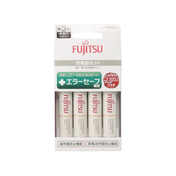 【5個書き割り】 富士通 52360 申し受ける器+単3形申し受ける池4本書き割り 単3・単4形両用手合い FCT345FXJST (FX)