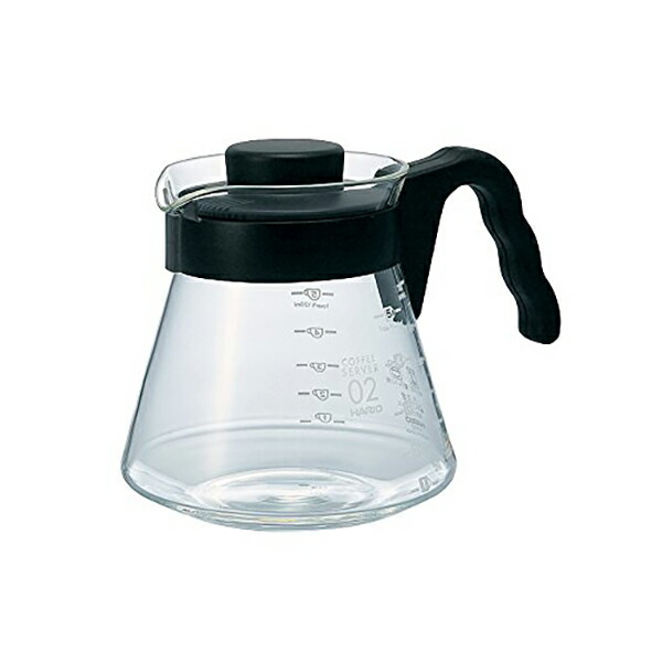 【24個書き割り】 HARIO V60 珈琲サーヴァー 700ml 黒いこと VCS-02B 耐熱硝子 珈琲 ポット 目盛 広口 食洗器 陰電子範囲 熱湯 食洗機 雑貨 ハリオ ハリオグラス 勝手もと 容れもの 喫茶店 称量 勝手もと下位区分 食洗機相応う