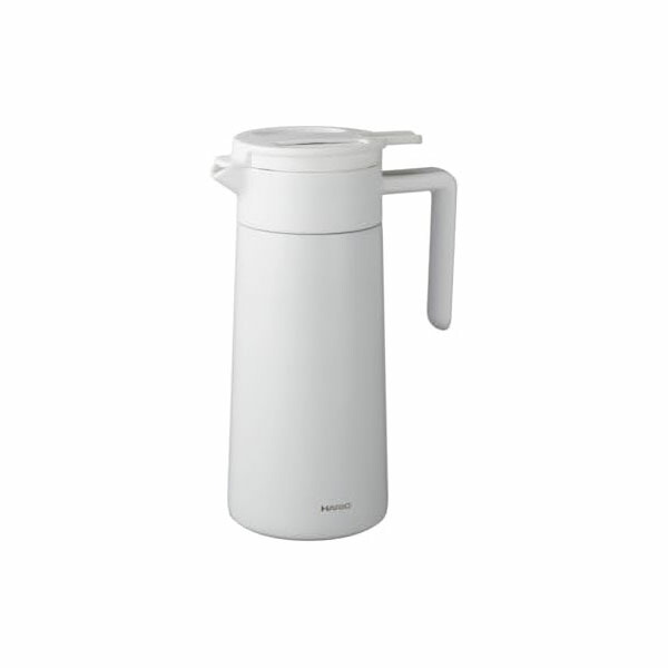 【2個仕掛ける】HARIO ハリオ 陶器上塗り 無意味さ 二重 保温ポット 実用静電容量 800ml 珈琲サーヴァー 白いこと CHP-800-W 高品質