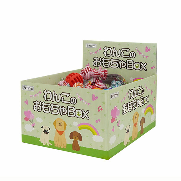 【12個セット】 ペットプロジャパン ペットプロ わんこのおもちゃBOX ロープ&ボール 1BOX(24個) 厳選素材|むさしのメディア 店