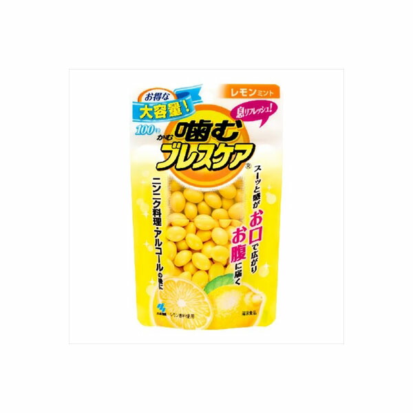 【24個書き割り】 噛むブレスケア 合切袋 檸檬ペパーミント 小林製薬 マウスウォッシュ