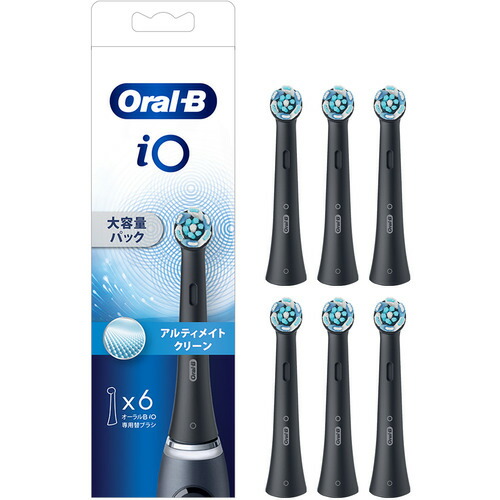 【2個セット】 ブラウン IORBCB-6EL アルティメイト 替ブラシ6本 Oral-B ブラック IORBCB6EL|むさしのメディア 店