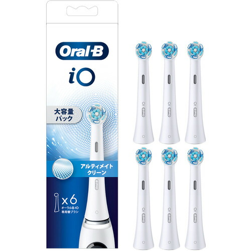 【2個セット】 ブラウン IORBCW-6EL アルティメイト 替ブラシ6本 Oral-B 0.056kg ホワイト IORBCW6EL|むさしのメディア 店