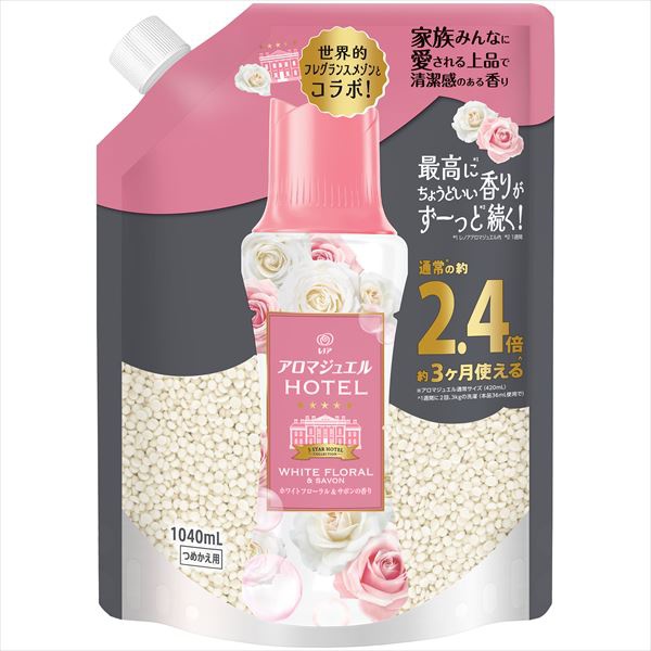 【7個セット】 レノア アロマジュエル ホワイトフローラル&サボンの香り 詰替え 特大サイズ｜むさしのメディア 店