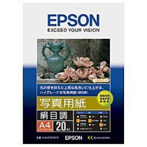 【10個セット】 プリンター用紙 エプソン 純正 写真用紙 KA420MSHR 写真用紙 絹目調(A4／20枚)｜むさしのメディア 店 17,190円