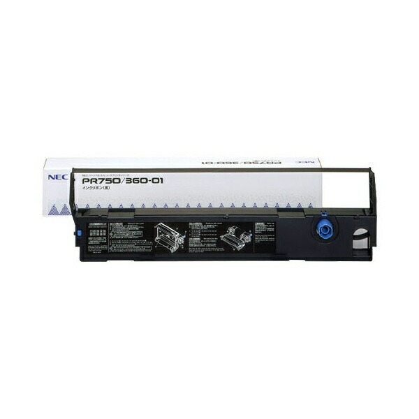 NEC PR750/360-01 インクリボン カートリッジ インクカートリッジ 日本電気 エヌイーシー ブラック リボン インク カセット 純正品 交換 消耗品 高品質|むさしのメディア 店