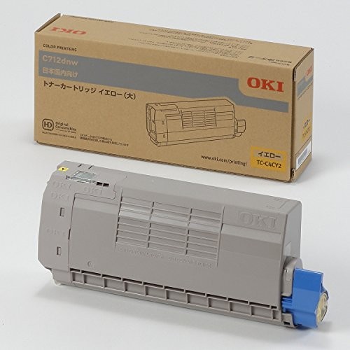 沖データ TC-C4CY2 トナーカートリッジ(大) イエロー (C712dnw) トナー交換 プリント カートリッジ 大容量 純正 イエロー大容量 データ 印刷 トナーカットリッジ 沖電気 レーザープリンタ パソコン インク トナー トナーカートリッジ 高品質|むさしのメディア 店