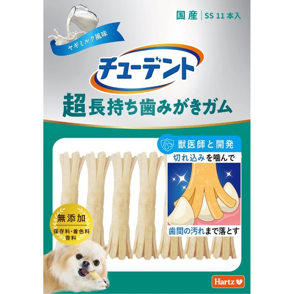 【10個仕掛ける】 住商アグロ Hartz チューデント 超持ちこたえる歯磨きチュインガム SS 11本入 野羊市乳味わい