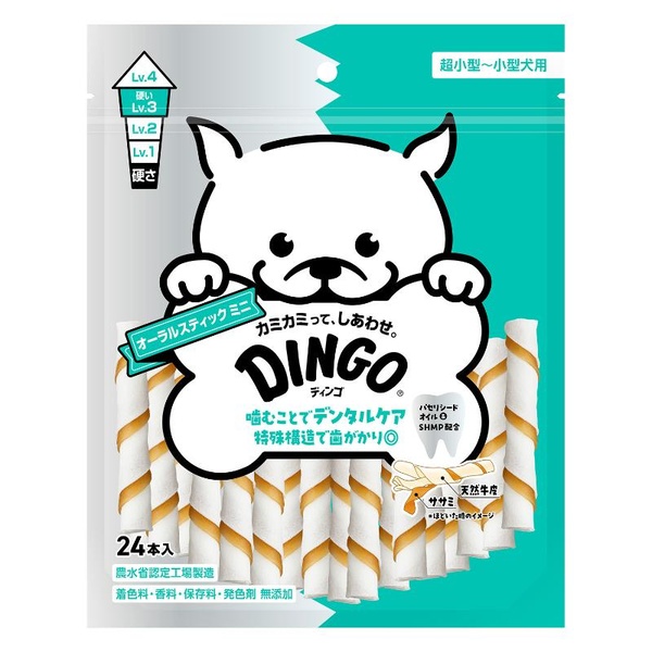 【6個仕掛ける】 スペクトラムブランズジャパン ディンゴ オーラルスティック ミニ 24本入