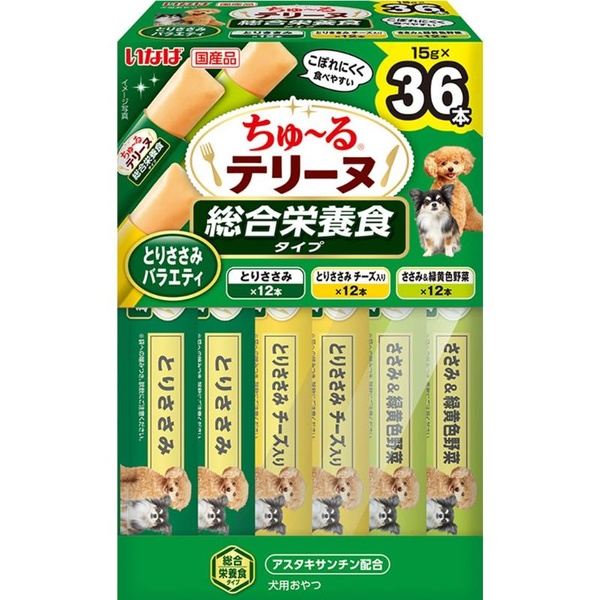 【10個仕掛ける】 いなば愛玩動物ボンネット いなば ちゅ～るテリーヌ 組み入れる栄養物食手合い とりささみ多種多様さ 15g×36本