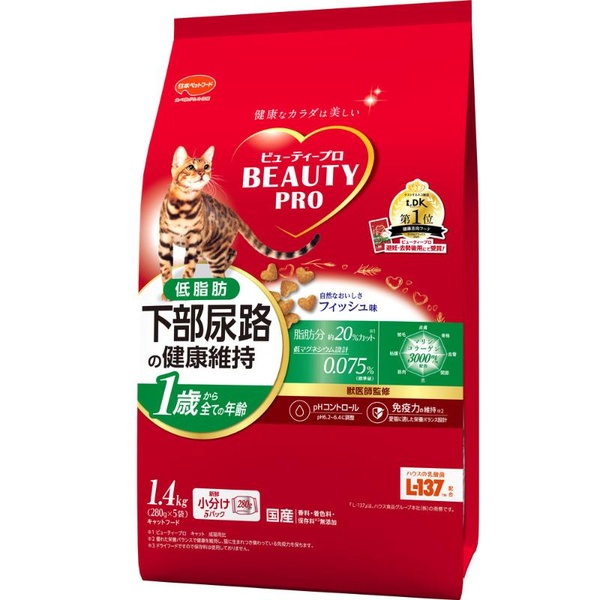 【10個仕掛ける】 日本愛玩動物ボンネット もの言う花労働者階級 猫 召し使い尿路の思わしい守りつづける 低あぶら身 1歳から 魚族味 1.4kg (280g×5)