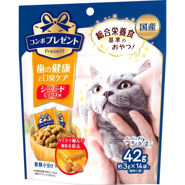 【30個書き割り】 日本愛玩動物ボンネット ジャズバンド 差し上げ物 猫 お兄ちゃん 歯の思わしいと口臭世話をする シーフード入り合わせる味42g