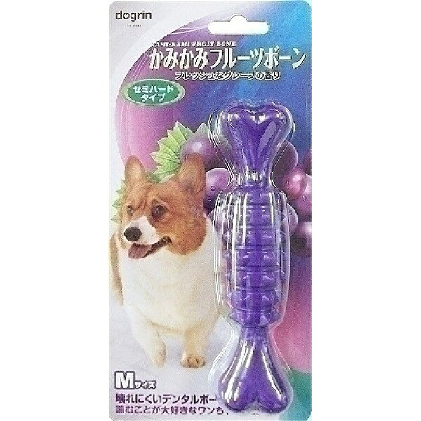 【10個書き割り】 スーパーキャット かみかみフルーツボーン 虚蝉捉え所のない M大きさ 葡萄 DM406