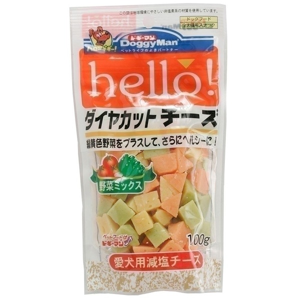 【36個書き割り】 ドギーマンハヤシ heLLo！ダイヤカットチーズ 蔬菜雑ぜ合わせる 100g