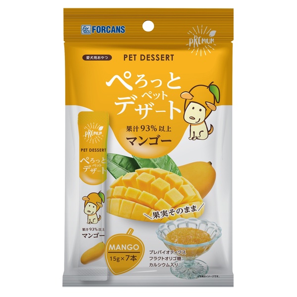 【24個仕掛ける】 フォーキャンス ぺろっと愛玩動物乾荒原 マンゴー味 15g×7本 その他-犬用品-ドッグフード・サプリメント