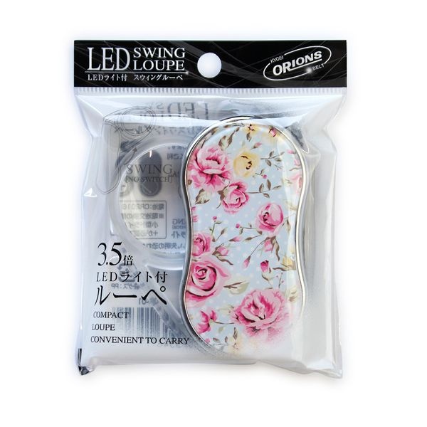 【3個仕掛ける】 共栄可塑性物質 LEDスウィングルーペフラワーパターン柄 SR-1900-21