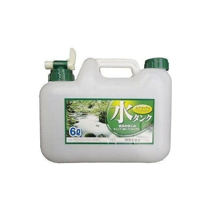 【10個セット】 プラテック BUB 水缶 6L コック付き BUB-6水タンク｜むさしのメディア 店