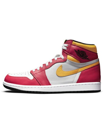 バスケットシューズ バッシュ スニーカー ジョーダン Jordan Air Jordan 1 Retro High OG Light Fusion Red/Wht/Laser Org/Blk ストリート