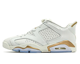 バスケットシューズ バッシュ スニーカー ローカット　チャイニーズ ジョーダン Jordan Air Jordan 6 Retro Low CNY White/Metallic Gold ストリート
