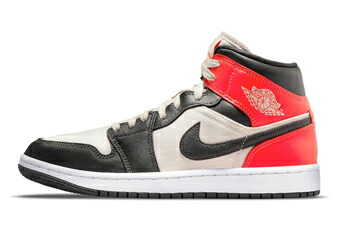 提げ篭シューズ バッシュ スニーカー   ジョーダン Jordan WMS Air Jordan 1 Mid  W Light Orewood Brown   表どおり 【WOMEN\u0027S】