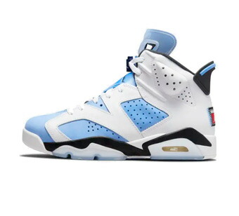 バスケットシューズ バッシュ スニーカー ユニバーシティーブルー ジョーダン Jordan Air Jordan 6 Retro UNC U.Blu/Wht ストリート