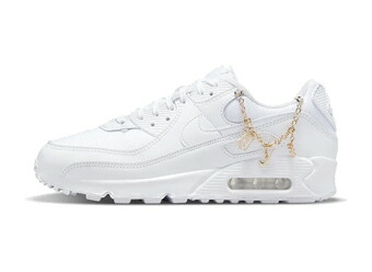 シューズ ジュニア レディーズ スニーカー iラッキー チャーム ナイキ Nike Wmns Air Max 90 Premium Lucky Charm Wht / Metalic Gold ウーメンズモデル 女性用 ストリート|バスケ@TOKYO UltimateCollection