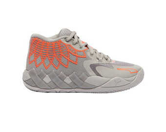 提げ篭シューズ バッシュ  ラメロボール  ピューマ Puma MB.01 GS GS Gry/Red    【GS】キッズ シューズ-バスケットボール-スポーツ・アウトドア