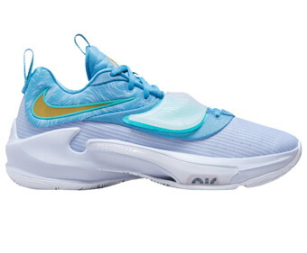 出荷 バスケットシューズ バッシュ フリーク ヤニス ナイキ Nike Zoom Freak 3 Dutch Blue Metallic Gold Ghost