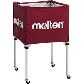 バスケットアクセサリー モルテン Molten ボールカゴ　中・背高 Burgundy