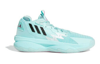 バスケットシューズ バッシュ デイミアン リラード アデイダス Adidas Dame 8 Aqua Black Pink Outlet Sale