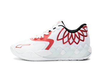 バスケットシューズ バッシュ ラメロボール プーマ Puma MB.01 Team Lo GS GS White/Red 【GS】キッズ｜バスケ＠TOKYO UltimateCollection 30,258円
