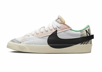 激安本物 バスケットシューズ バッシュ スニーカー マイティスウォシャーズ ナイキ Nike Blazer Low 77 Jumbo White Black ストリート Fucoa Cl