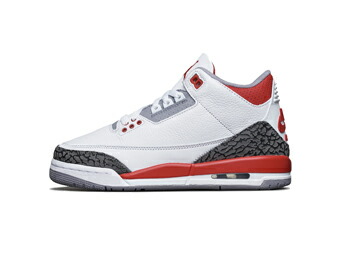 バスケットシューズ バッシュ スニーカー ジョーダン Jordan AIR JORDAN 3 RETRO GS GS White/Fire Red Cement ストリート 【GS】キッズ|バスケ@TOKYO UltimateCollection