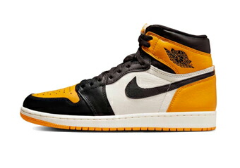 最大93 オフ バスケットシューズ バッシュ スニーカー ジョーダン Jordan Air 1 High Retro Og Yellow Toe Taxi Black Sail ストリート Fucoa Cl