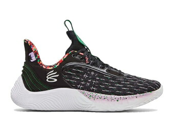 超美品再入荷品質至上 バスケットシューズ バッシュ アンダーアーマー Underarmour Curry 9 Count It Black White Octane Fucoa Cl