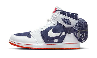 シューズ スニーカー ナイキ Nike Air Jordan 1 Utility QUAI 54 White/Navy/Solar Red ストリート｜バスケ＠TOKYO UltimateCollection