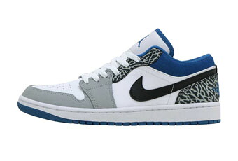 バスケットシューズ バッシュ スニーカー ジョーダン Jordan Air Jordan 1 Low SE WHITE/ BLUE-BLACK-CEMENT GREY ストリート｜バスケ＠TOKYO UltimateCollection