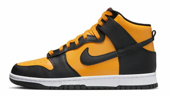 バスケットシューズ バッシュ スニーカー ナイキ Nike Dunk High Retro U.Gold/Black ストリート