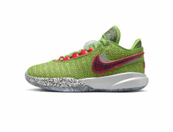 提げ篭シューズ バッシュ   ナイキ Nike Lebron 20 GS CHRISTMAS GS Green/Red   【GS】キッズ