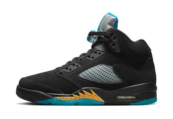 バスケットシューズ バッシュ スニーカー ジョーダン Jordan Air Jordan 5 Retro Aqua Black/Aqua ストリート
