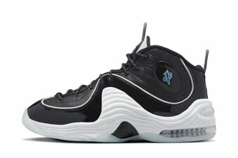 バスケットシューズ バッシュ スニーカー ナイキ Nike Air Penny 2 Black/White/Grey ストリート