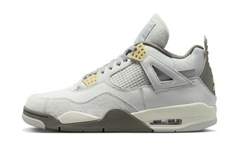 提げ篭シューズ バッシュ スニーカー   ジョーダン Jordan Air Jordan 4 Retro SE Craft Photon Dust Gray   表どおり