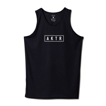 バスケットノースリーブ　タンクトップ ウェア アクター AKTR BASIC AKTR LOGO TANK BLACK 【MEN'S】