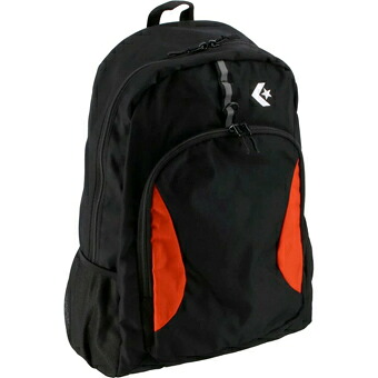 バスケットバッグ バックパック　リュック コンバース Converse デイパック LL Black/Orange ランニング トレーニング ストリート