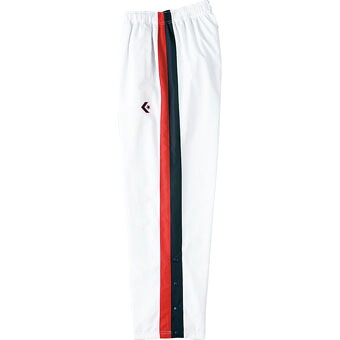 バスケットパンツ ウェア ウォームアップパンツ 裾ボタン 秋冬物 コンバース Converse Warm Up Pants White/Navy 【MEN'S】